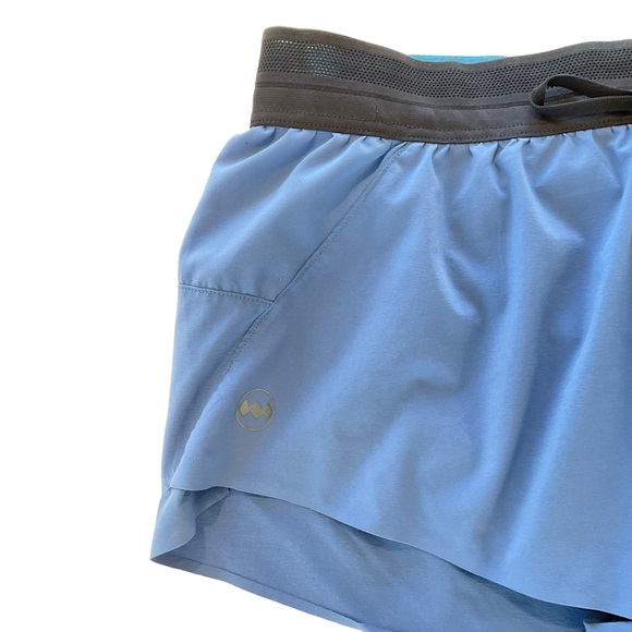 Janji 2’’ Lined AFO Middle Running Shorts Women’s XS Blue Phone Pocket - Picture 8 of 16